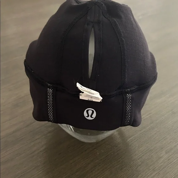 Lululemon Athletica Black Nylon Beanie O/S unisex - Picture 3 of 4
